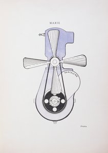 "Marie", rysunek dla dadaistycznego czasopisma "La Revue", numer 391 nr 3 autorstwa Francis Picabia