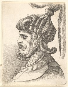 Głowa w hełmie, 1662-78.