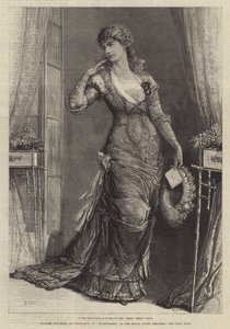 Madame Modjeska jako Konstancja, w Heartsease, w Royal Court Theatre