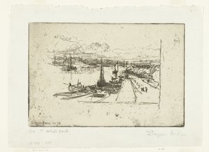 Amstel z Amstelhotel Amstel II autorstwa Francis Seymour Haden (Sir) (signed by artist)