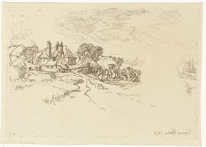 Farma w Essex Farma w Essex autorstwa Francis Seymour Haden (Sir) (signed by artist)