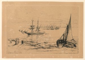 Bryg w Anchor autorstwa Francis Seymour Haden