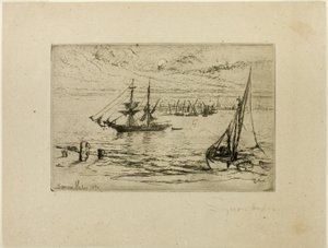 Bryg w Anchor autorstwa Francis Seymour Haden