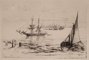 Bryg w Anchor autorstwa Francis Seymour Haden