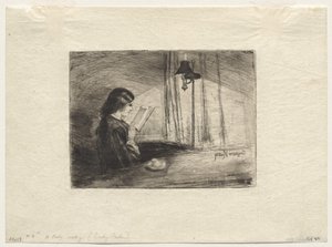 Pani czytająca autorstwa Francis Seymour Haden