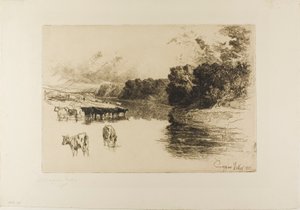 Rzeka Lancashire autorstwa Francis Seymour Haden