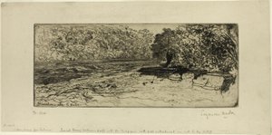 Prawdopodobne miejsce na łososia autorstwa Francis Seymour Haden