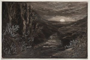Potok Moorland. autorstwa Francis Seymour Haden