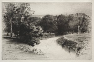 Zachód słońca w Irlandii autorstwa Francis Seymour Haden