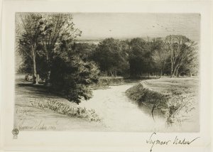 Zachód słońca w Irlandii autorstwa Francis Seymour Haden