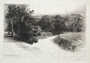 Zachód słońca w Irlandii autorstwa Francis Seymour Haden