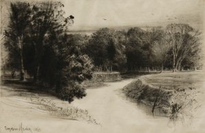 Zachód słońca w Irlandii autorstwa Francis Seymour Haden