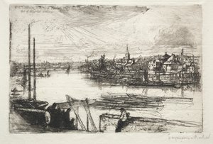 Zasięg Battersea autorstwa Francis Seymour Haden