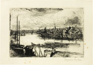 Zasięg Battersea autorstwa Francis Seymour Haden