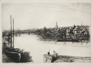 Zasięg Battersea. autorstwa Francis Seymour Haden