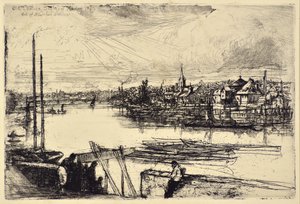 Zasięg Battersea autorstwa Francis Seymour Haden