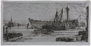 Zerwanie z Agamemnonem, 1870. autorstwa Francis Seymour Haden