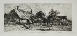 Domki burgundzkie autorstwa Francis Seymour Haden