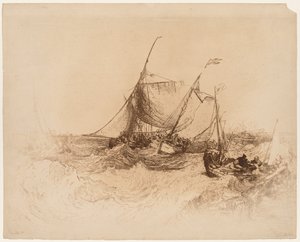 Molo w Calais autorstwa Francis Seymour Haden