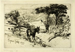 Challow Farm autorstwa Francis Seymour Haden