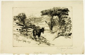 Challow Farm autorstwa Francis Seymour Haden