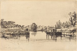 Zamek Eagham autorstwa Francis Seymour Haden