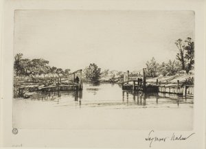 Zamek Egham autorstwa Francis Seymour Haden