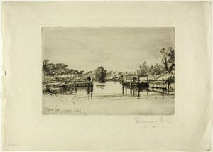 Zamek Egham autorstwa Francis Seymour Haden