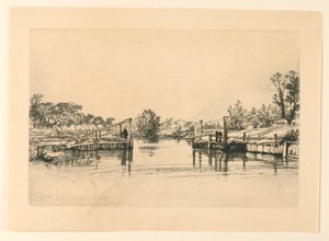 Zamek Egham autorstwa Francis Seymour Haden