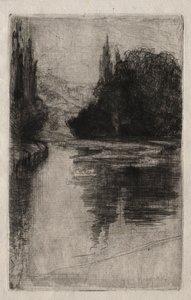 Wieczór, 1864. autorstwa Francis Seymour Haden