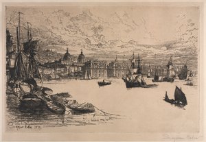 Greenwicz autorstwa Francis Seymour Haden