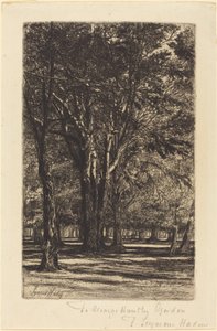 Ogrody Kensington (Większa Płyta) autorstwa Francis Seymour Haden