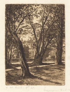 Ogrody Kensington (Mały Talerz) autorstwa Francis Seymour Haden