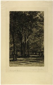 Kensington Gardens, nr II (duża płyta) autorstwa Francis Seymour Haden