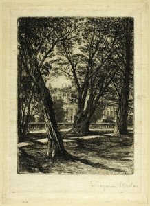 Kensington Gardens, nr I (mały talerz) autorstwa Francis Seymour Haden