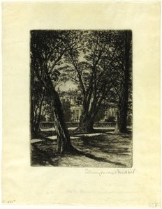 Kensington Gardens, nr I (mały talerz) autorstwa Francis Seymour Haden