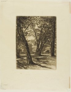 Kensington Gardens, nr I (mały talerz) autorstwa Francis Seymour Haden