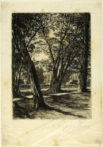 Kensington Gardens, nr I (mały talerz) autorstwa Francis Seymour Haden
