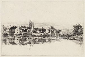 Miasto Kidwelly autorstwa Francis Seymour Haden