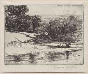 Newcastle w Emlynie autorstwa Francis Seymour Haden