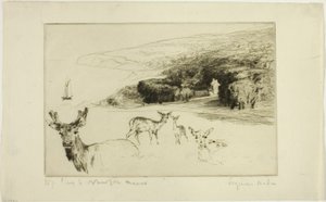 Dwór Newtonów autorstwa Francis Seymour Haden