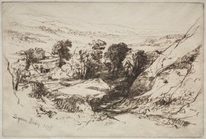 Dziewięć Taczek w dół autorstwa Francis Seymour Haden