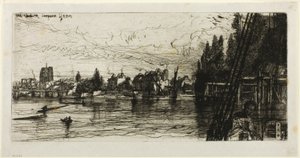 Stary Kościół Chelsea autorstwa Francis Seymour Haden