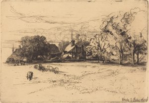 Stary dom Willesley autorstwa Francis Seymour Haden