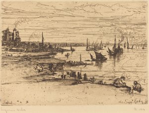 Naprzeciwko gospody, Purfleet autorstwa Francis Seymour Haden