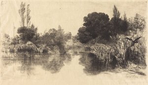 Shere Mill Pond (Większy Talerz) autorstwa Francis Seymour Haden