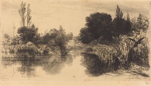 Shere Mill Pond (Większy Talerz) autorstwa Francis Seymour Haden