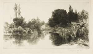 Shere Mill Pond, nr II (duża płyta) autorstwa Francis Seymour Haden