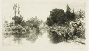Shere Mill Pond, nr II (duża płyta) autorstwa Francis Seymour Haden