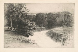 Zachód słońca w Irlandii autorstwa Francis Seymour Haden